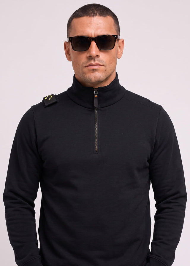 MA.Strum Pullover Training quarter zip sweatshirt - black