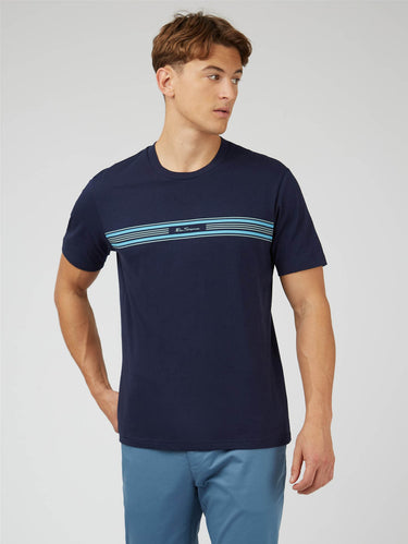 Ben Sherman T-shirts Seasonal stripe - marine
