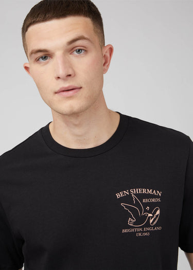 Ben Sherman T-shirts Brighton records - black