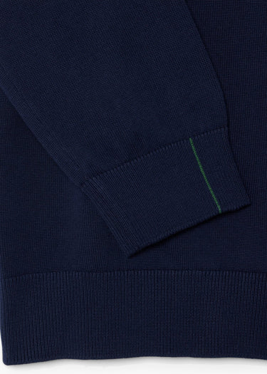 Lacoste Truien Regular fit crew neck sweater - navy blue