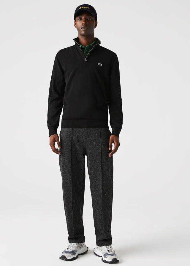 Lacoste Pullover Zip sweater - black