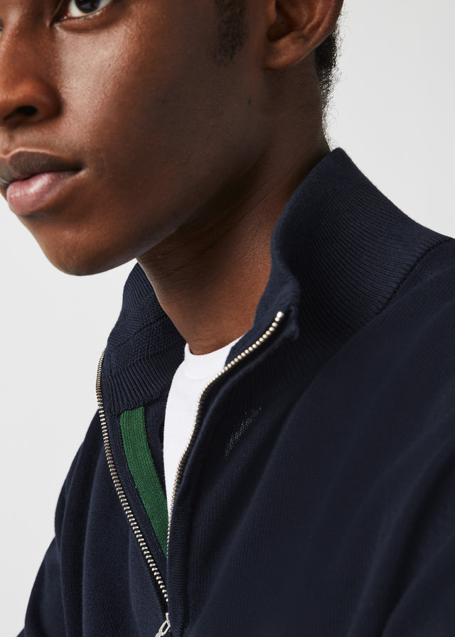 Lacoste Pullover A Zip sweater - navy blue
