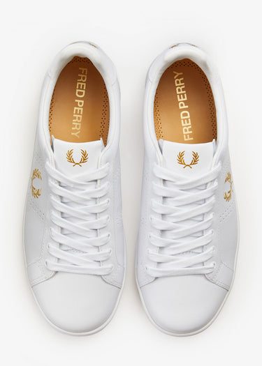 Fred Perry Schoenen B721 leather - white gold