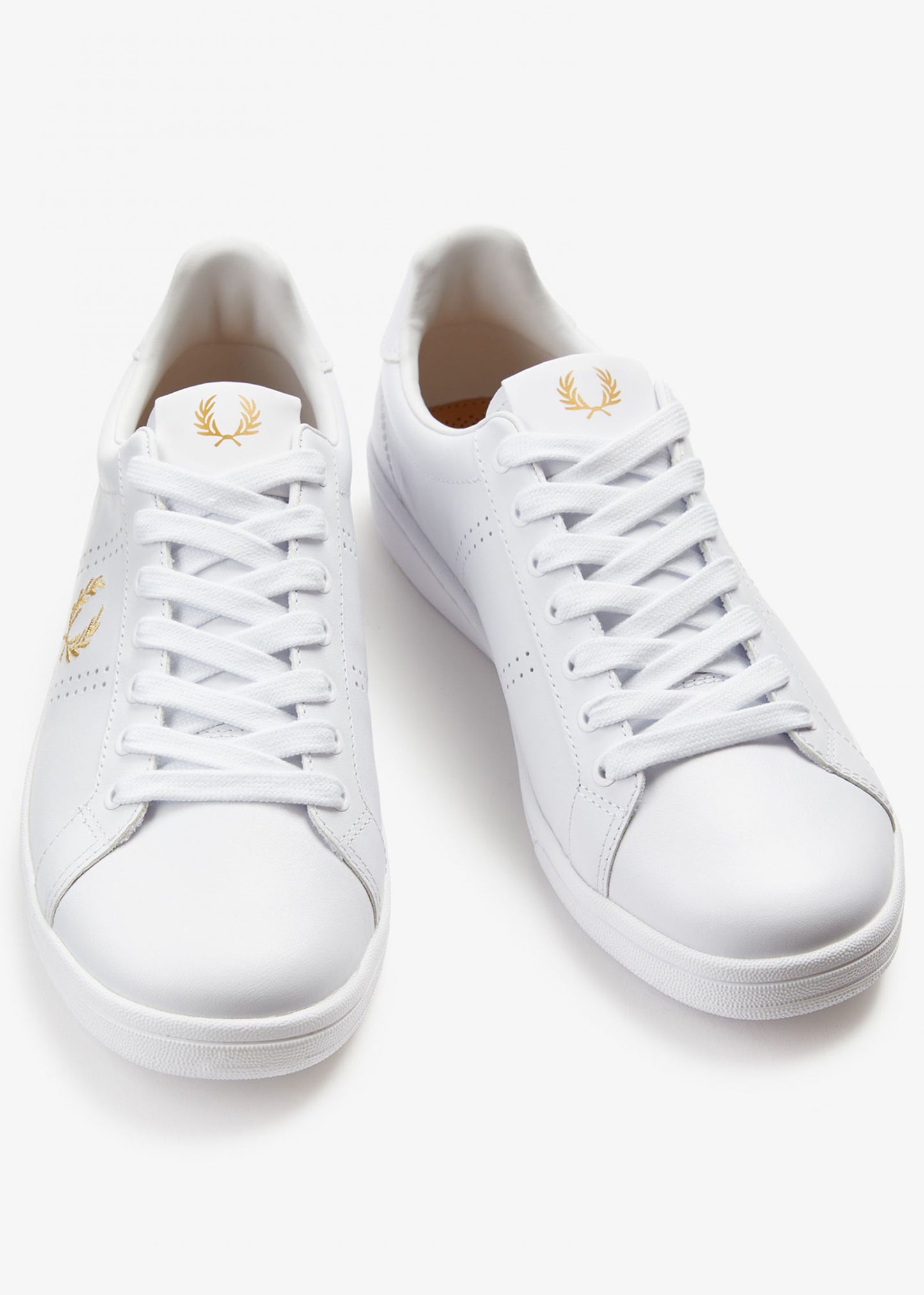 Fred Perry Schoenen B721 leather - white gold