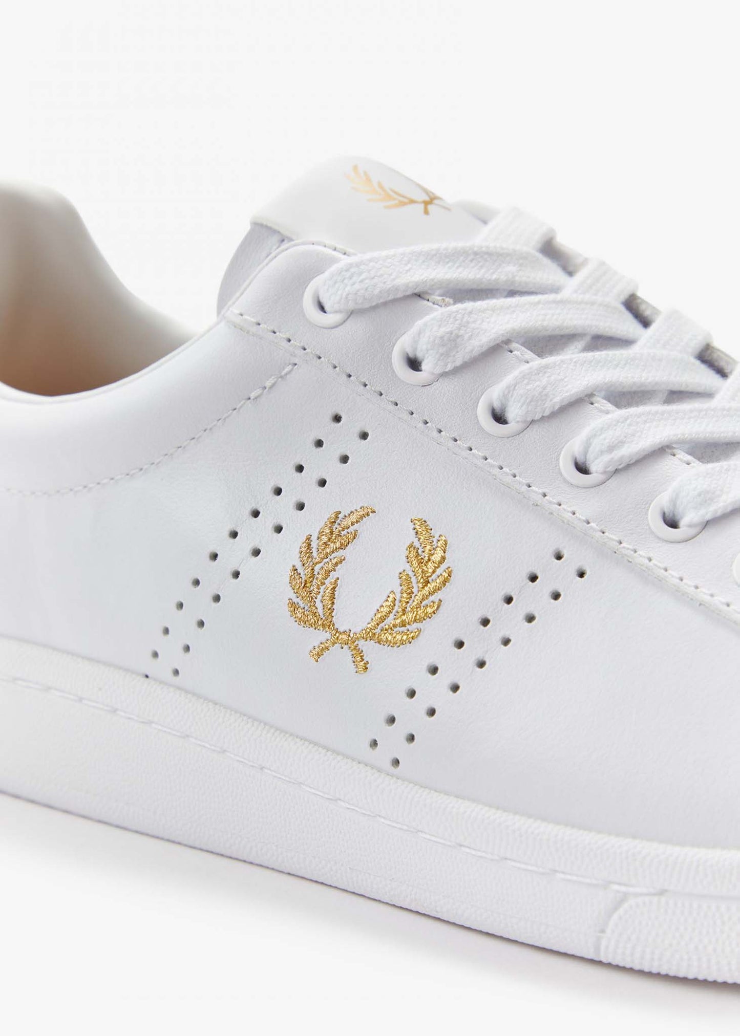 Fred Perry Schoenen B721 leather - white gold