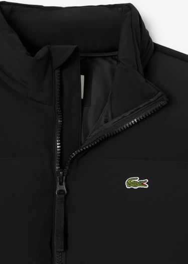 Lacoste Jassen Water-repellent packable hood down jacket - black