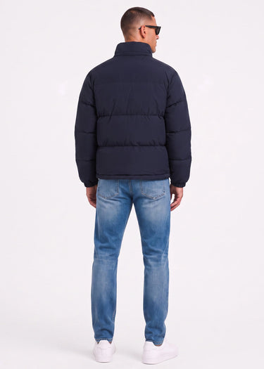 Lacoste Jassen Water-repellent packable hood down jacket - abysm