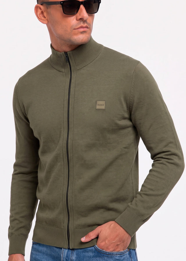 Hugo Boss Pullover Kanozip s - bright green