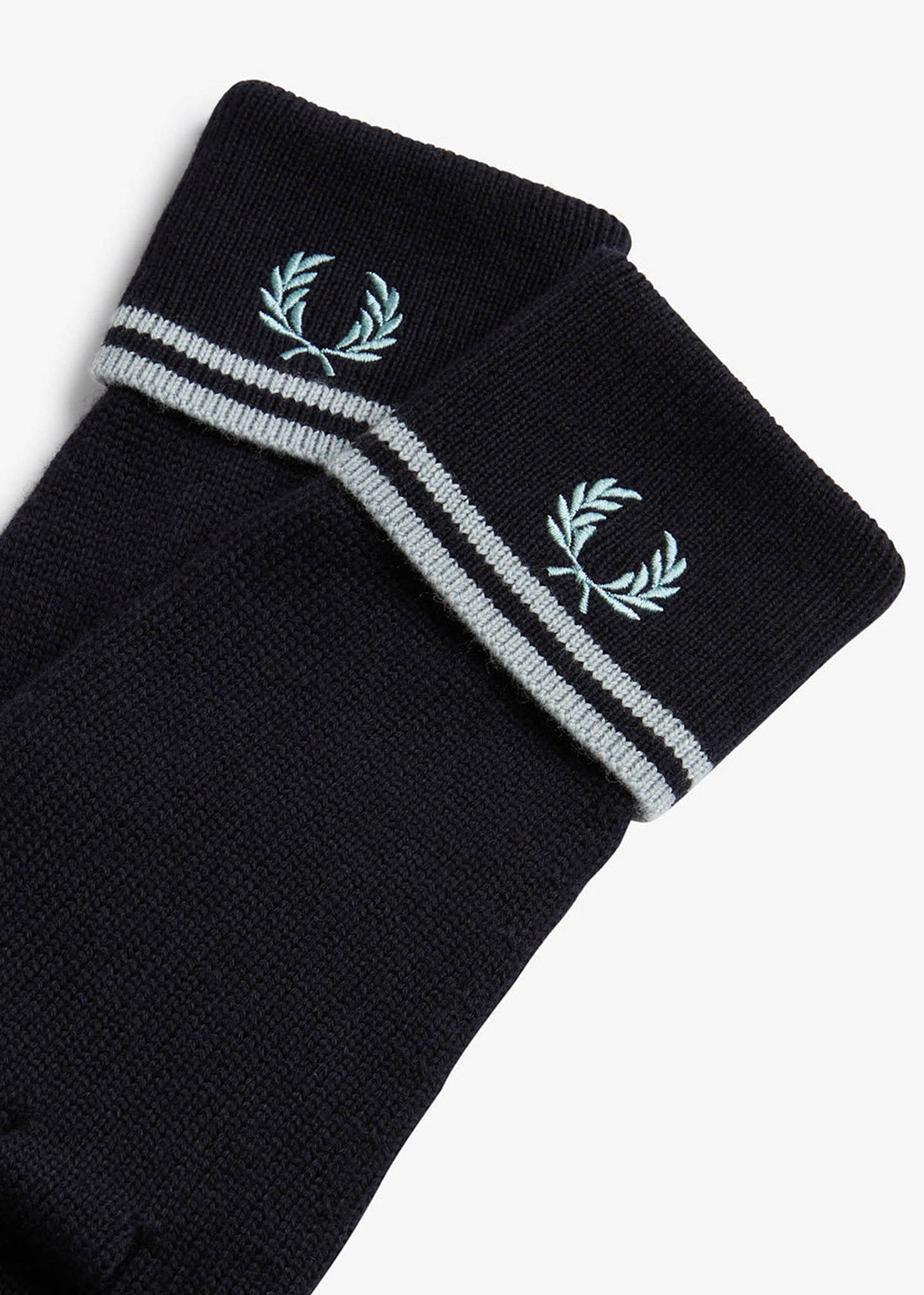 Fred Perry Handschoenen Twin tipped merino wool gloves - navy silver blue silver blue