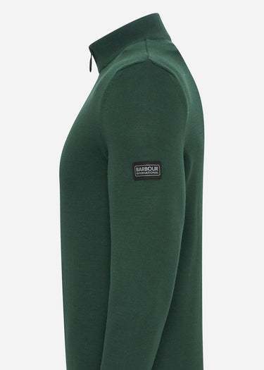 Barbour International Truien Cotton half zip knit - pine grove