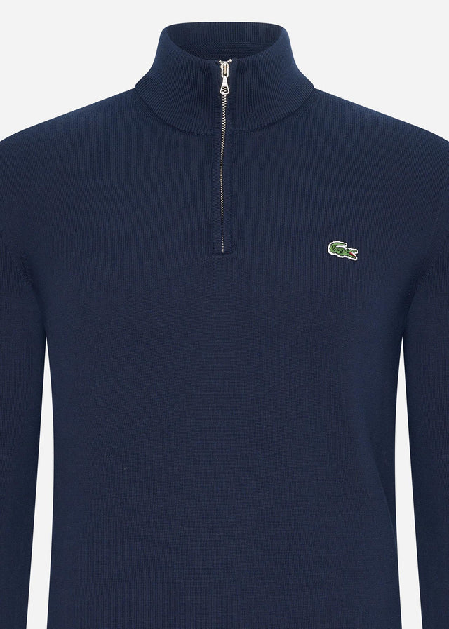 Lacoste Pullover A Zip sweater - navy blue