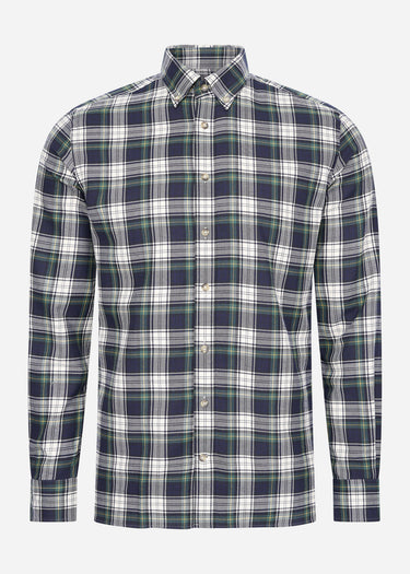 Hackett London Overhemden  Heritage tartan - green navy