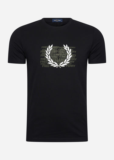 Fred Perry T-shirts  Fred perry graphic t-shirt - black