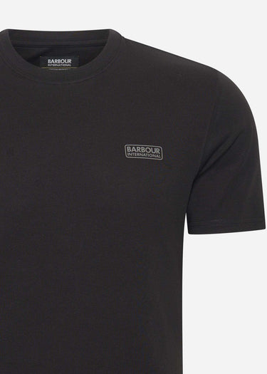Barbour International T-shirts Small logo tee - black pewter