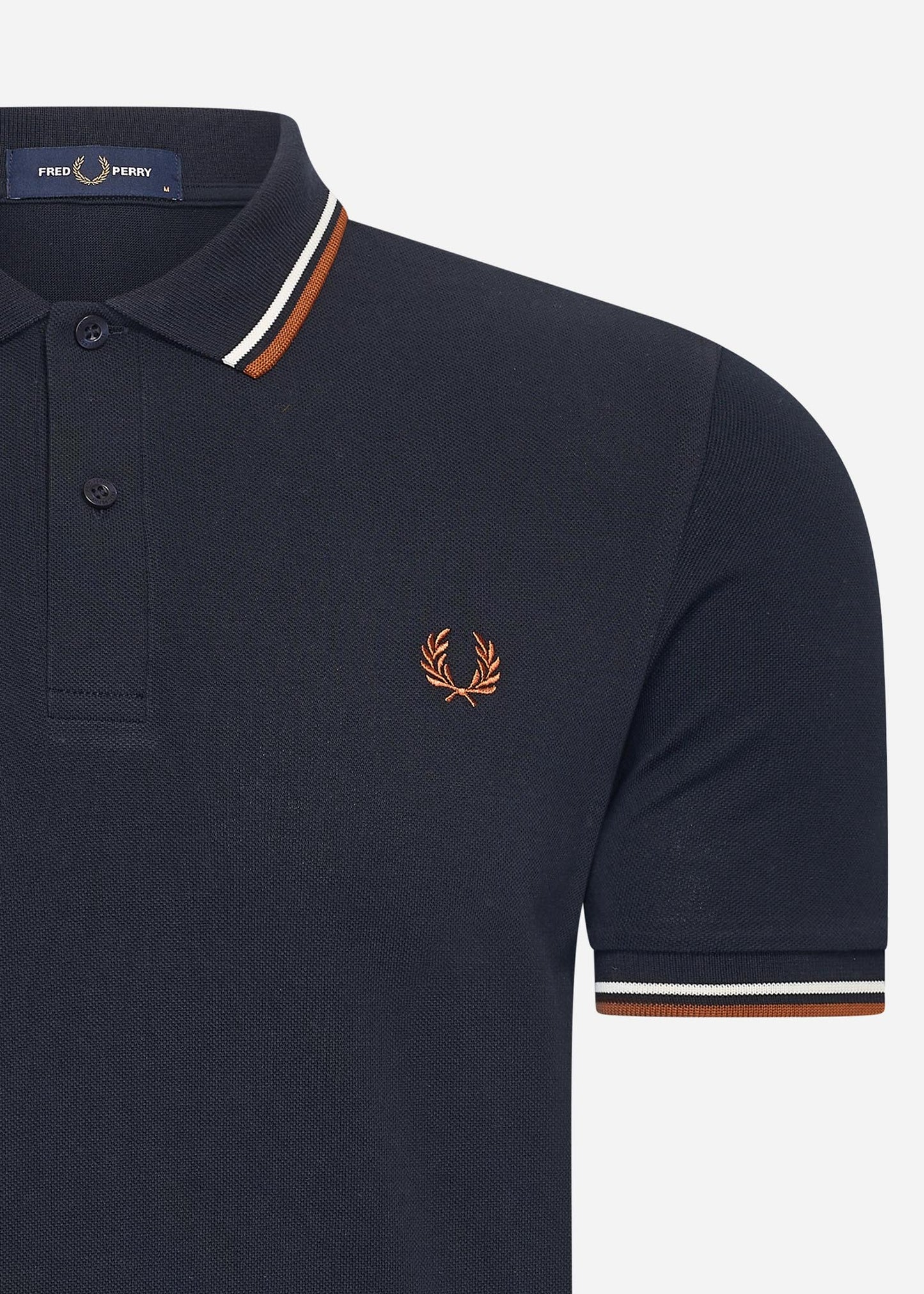 Fred Perry Polo's Twin tipped fred perry shirt - navy ecru ntflak