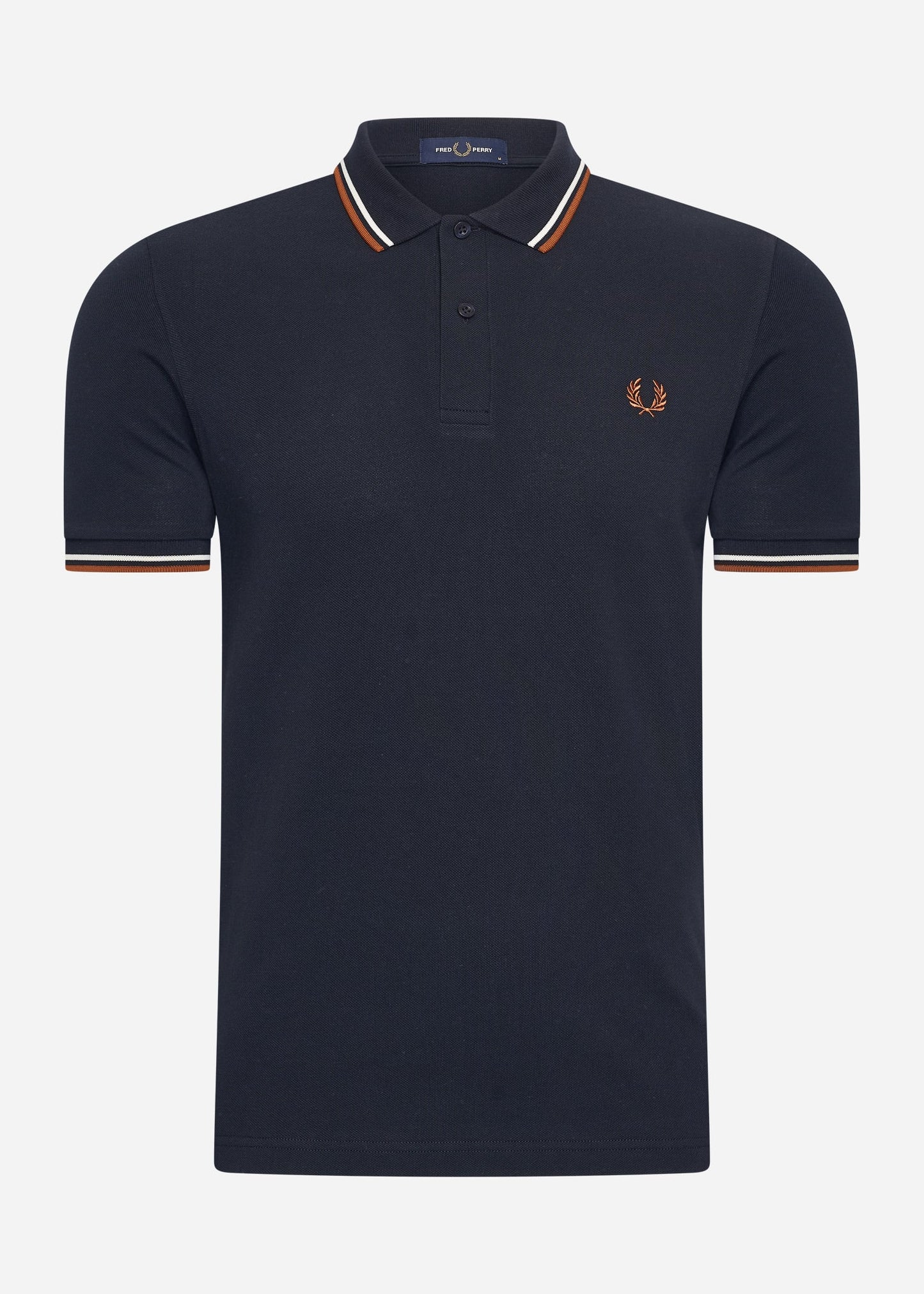 Fred Perry Polo's Twin tipped fred perry shirt - navy ecru ntflak