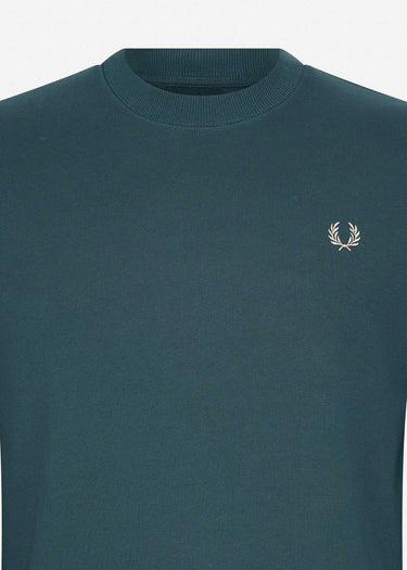 Fred Perry Truien  Crew neck sweatshirt - petrol blue