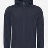 Lyle & Scott Jassen Tonal eagle zip through hooded jacket - dark navy