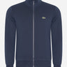 Lacoste Truien Brushed fleece zip through sweater - Navy