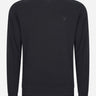 Lyle & Scott Truien Tonal eagle crew neck sweatshirt - jet black