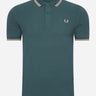 Fred Perry Polo's Twin tipped fred perry shirt - petrol blue