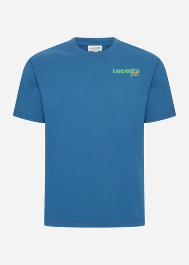 Lacoste T-shirts Lacoste backprint tee - globe