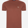 Fred Perry T-shirts Ringer t-shirt - whisky brown
