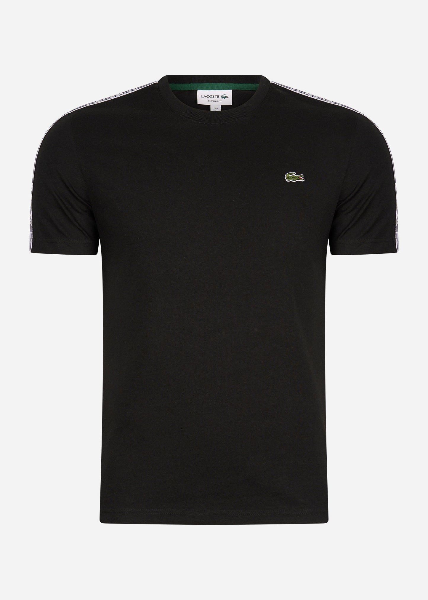 Lacoste T-shirts Contrast stripe t-shirt - black