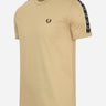Fred Perry T-shirts Contrast tape ringer t-shirt - warmstone oatml