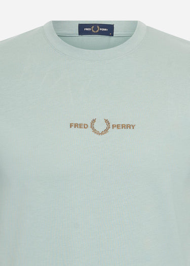 Fred Perry T-shirts Embroidered t-shirt - silver blue