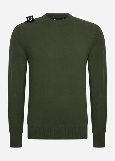 MA.Strum Truien  Crew neck knit - oil slick