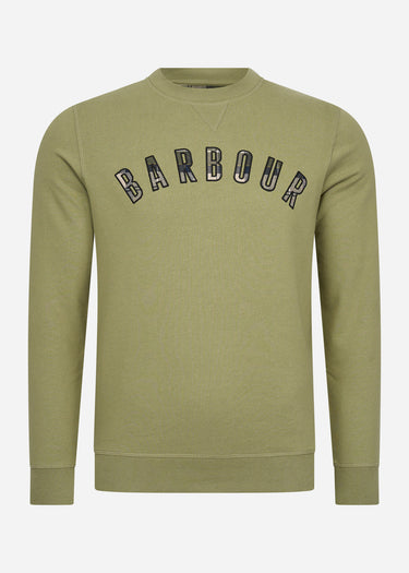Barbour Truien Debson crew - bleached olive
