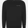 Lyle & Scott Truien Embroidered crew neck sweatshirt - jet black white