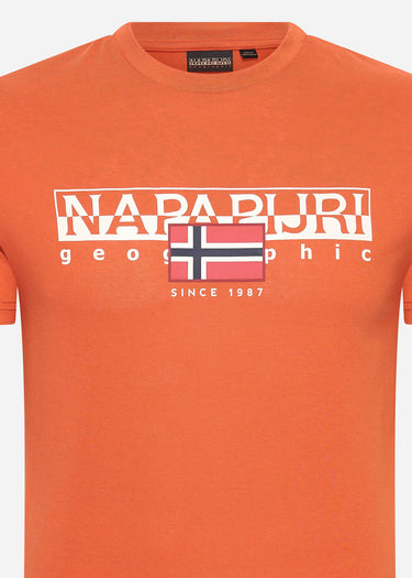 Napapijri T-shirts Aylmer t-shirt - orange burnt