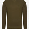 Lyle & Scott Truien Tonal eagle crew neck sweatshirt - olive