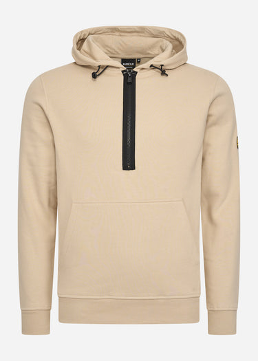 Barbour International Hoodies  Badge half zip hoodie - lt stone