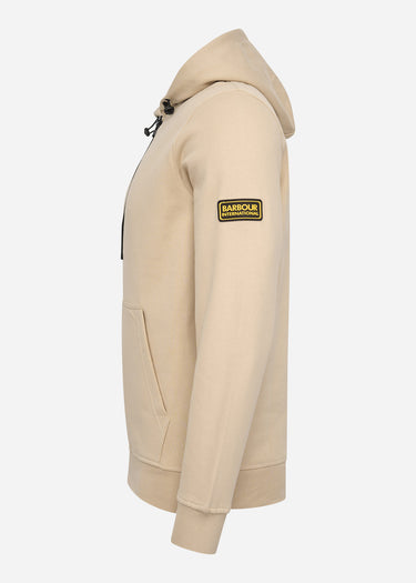 Barbour International Hoodies  Badge half zip hoodie - lt stone