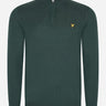 Lyle & Scott Truien Cotton merino quarter zip jumper - argyle teal