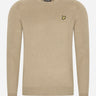 Lyle & Scott Truien Cotton merino crew neck jumper - sage uniform
