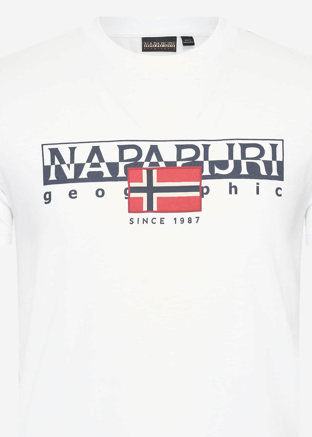 Napapijri T-Shirts Aylmer t-shirt - bright white