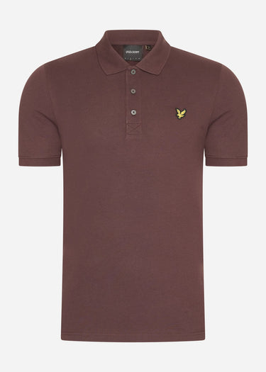 Lyle & Scott Polo's Plain polo shirt - deep mahogany