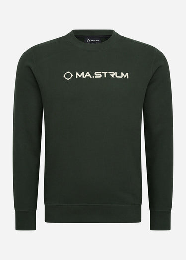 MA.Strum Truien Chest print crew sweat - oil slick