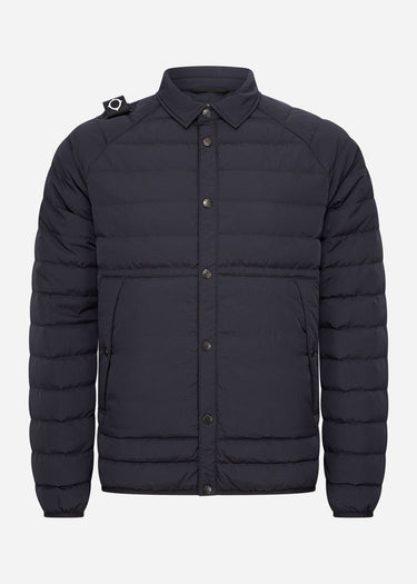 MA.Strum Jassen  Down overshirt - jet black