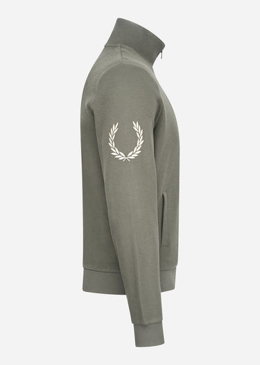 Fred Perry Vesten Laurel wreath sleeve track jacket - field green