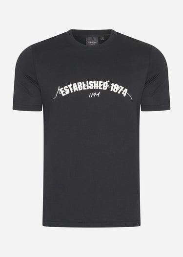 Lyle & Scott T-shirts  Established 1874 graphic t-shirt  - jet black