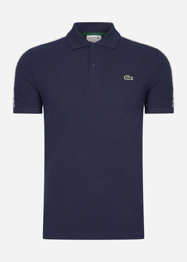 Lacoste Polo's Contrast stripe polo - navy blue