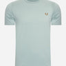 Fred Perry T-shirts Ringer t-shirt - silver blue
