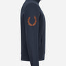 Fred Perry Vesten Laurel wreath sleeve track jacket - navy