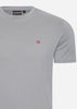 Napapijri T-shirts Salis ss sum t-shirt - grey owl