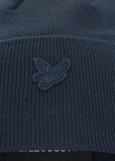 Lyle & Scott Mutsen  Tonal eagle beanie - dark navy
